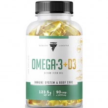 Антиоксидант Trec Nutrition Omega 3 + D3 90 капсул